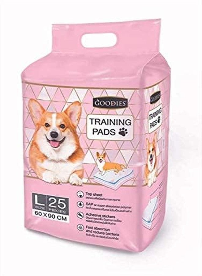 DOGTOWN Goodies Traning Pads| Size - L |Dog Training Pads/Training Pee and Potty Pads with Quick Drying Surface and Absorbent Core/Suitable for Small/Large Breed Puppies (Pack of 2) - Image 1